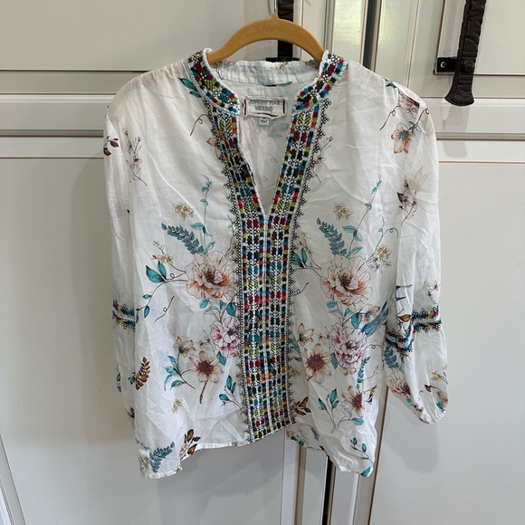 Johnny Was Effortless Paris Blouse (T1) - Picture 5 of 10